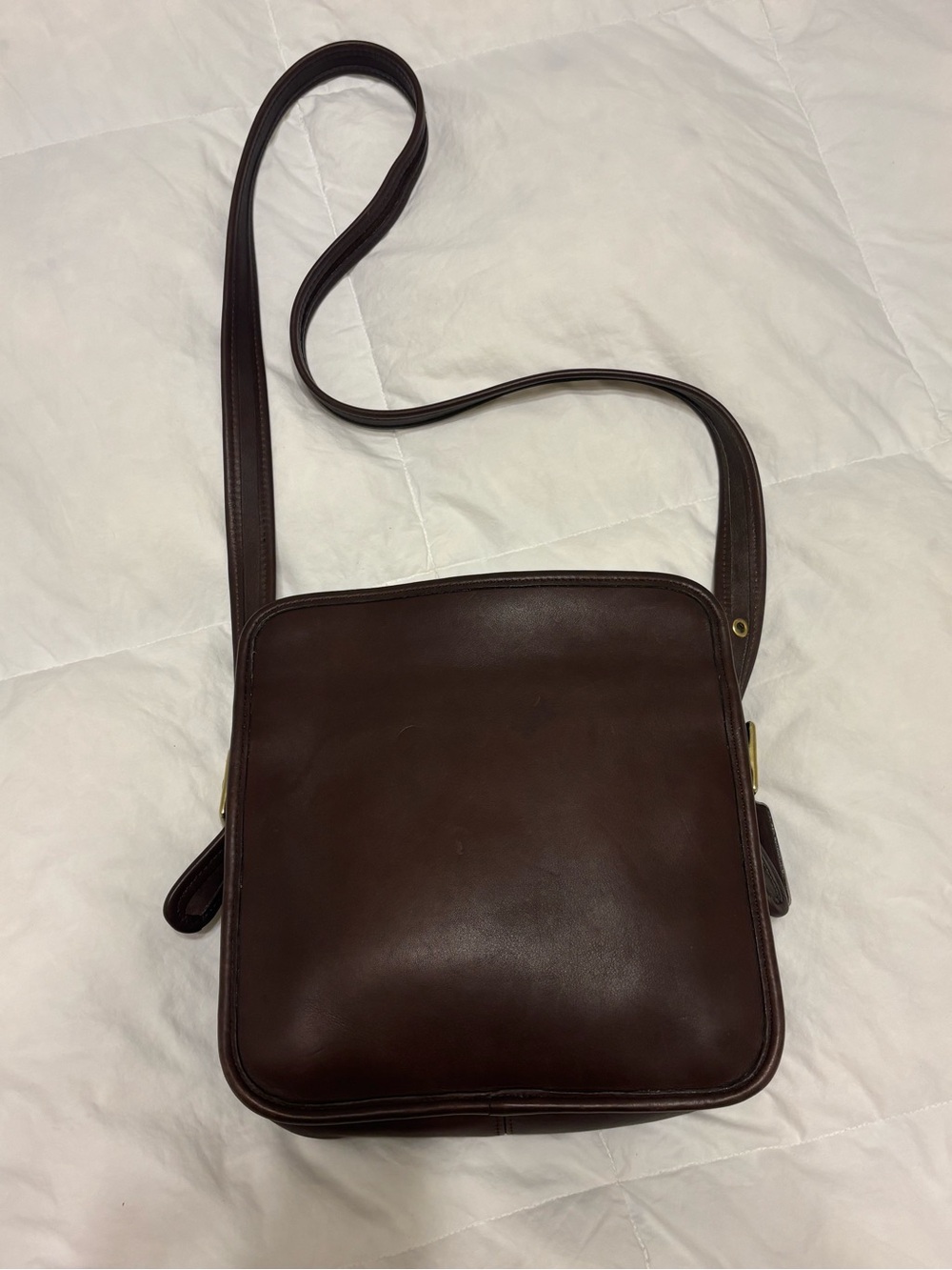 Vintage Coach Legacy North / South Compartment Bag - 9168 Brown - Picture 10 of 16